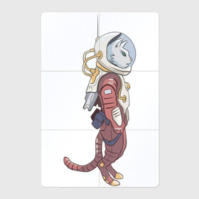 Магнитный плакат 2Х3 с принтом Кот космонавт в Курске, Полимерный материал с магнитным слоем | 6 деталей размером 9*9 см | арт | астронавт | белая кошка | белый кот | космонавт | космос | кот | котейка | кошка | рисунок | скафандр