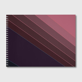 Альбом для рисования с принтом Коричнево-фиолетовый узор  в Курске, 100% бумага
 | матовая бумага, плотность 200 мг. | абстрактный | геометрический | диагональный узор | коричневый | косые полосы | современный | фиолетовый | шоколадный