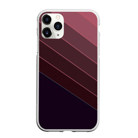Чехол для iPhone 11 Pro матовый с принтом Коричнево-фиолетовый узор  в Курске, Силикон |  | абстрактный | геометрический | диагональный узор | коричневый | косые полосы | современный | фиолетовый | шоколадный