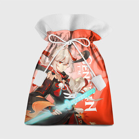 Подарочный 3D мешок с принтом Genshin Impact, Кадзуха в Курске, 100% полиэстер | Размер: 29*39 см | Тематика изображения на принте: genshin impact | kaedehara kazuha | анемо | геншин импакт | игры | кадзуха | персонажи