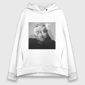 Женское худи Oversize хлопок с принтом Mac Miller circles в Курске, френч-терри — 70% хлопок, 30% полиэстер. Мягкий теплый начес внутри —100% хлопок | боковые карманы, эластичные манжеты и нижняя кромка, капюшон на магнитной кнопке | circles | mac miller | альбом | лица | обложка альбома