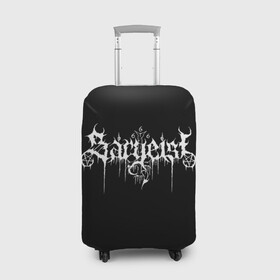 Чехол для чемодана 3D с принтом Sargeist в Курске, 86% полиэфир, 14% спандекс | двустороннее нанесение принта, прорези для ручек и колес | black metal | metal | rock | sargeist | группа | метал | рок | роцк