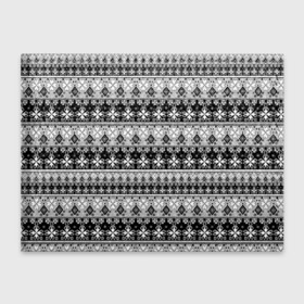 Обложка для студенческого билета с принтом Черно-белый орнамент  в Курске, натуральная кожа | Размер: 11*8 см; Печать на всей внешней стороне | молодежный | мужской | орнамент | полосы | скандинавский | современный | черно белый | этнический
