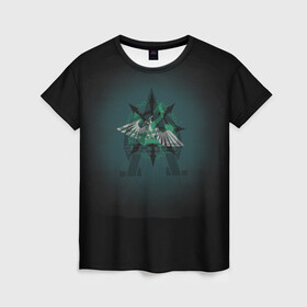 Женская футболка 3D с принтом Hydra dominatus в Курске, 100% полиэфир ( синтетическое хлопкоподобное полотно) | прямой крой, круглый вырез горловины, длина до линии бедер | games workshop | warhammer40000 | альфа | легион | орёл