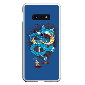 Чехол для Samsung S10E с принтом Gyarados в Курске, Силикон | Область печати: задняя сторона чехла, без боковых панелей | anime | dragon ball | pokemon | poket monster | poketmon | аниме | анимэ | гирадос | драконий жемчуг | карманные монстры | покемон