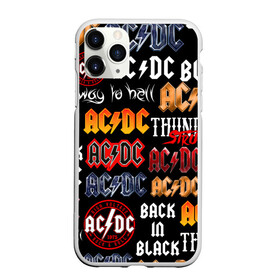Чехол для iPhone 11 Pro матовый с принтом AC DC LOGOBOMBING  в Курске, Силикон |  | ac dc | angus young. | back in black | brian johnson | hells bells | highway to hell | rock | thunderstruck | tnt | ангус янг | брайан джонсон | группа | музыка | рок | эйси диси