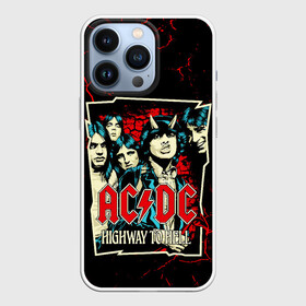 Чехол для iPhone 13 Pro с принтом AC DC HIGHWAY TO HELL в Курске,  |  | ac dc | angus young. | back in black | brian johnson | hells bells | highway to hell | rock | thunderstruck | tnt | ангус янг | брайан джонсон | группа | музыка | рок | эйси диси