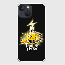 Чехол для iPhone 13 mini с принтом Герой грома в Курске,  |  | anime | pikachu | pokemon | poket monster | poketmon | аниме | анимэ | карманные монстры | пикачу | покемон