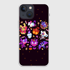 Чехол для iPhone 13 mini с принтом Покемоны на Хэллоуин в Курске,  |  | anime | halloween | pokemon | poket monster | poketmon | аниме | анимэ | карманные монстры | покемон | хэллоуин