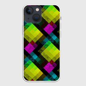 Чехол для iPhone 13 mini с принтом Абстрактный разноцветный узор в Курске,  |  | абстрактный | геометрический | желтый | зеленый | молодежный | мраморный | разноцветный | современный | черный