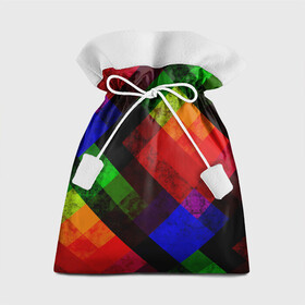 Подарочный 3D мешок с принтом Яркий геометрический узор  в Курске, 100% полиэстер | Размер: 29*39 см | абстрактный | геометрический | красный | модный узор | молодежный | мраморный | синий