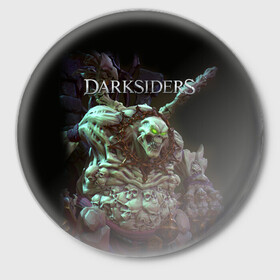 Значок с принтом Гнев Войны | Darksiders (Z) в Курске,  металл | круглая форма, металлическая застежка в виде булавки | darksiders | darksiders 2 | darksiders 3 | ulthane | wrath of war | всадник апокалипсиса | гнев войны | обугленный совет | руина | ультэйн