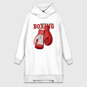 Платье-худи хлопок с принтом BOXING в Курске,  |  | box | boxing | fighter | figt | mma | national | sport | team | боец | бои | бокс | боксер | единоборства | перчатки | сборная | спорт