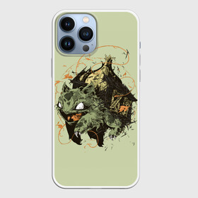 Чехол для iPhone 13 Pro Max с принтом Horror Bulbasaur в Курске,  |  | anime | bulbasaur | pokemon | poket monster | poketmon | аниме | анимэ | бульбазавр | карманные монстры | покемон
