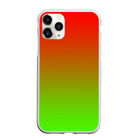 Чехол для iPhone 11 Pro матовый с принтом Градиент Яблоко в Курске, Силикон |  | градиент | желтый | зеленый | красный | перелив | переход | фрукты | цвета | яблоко