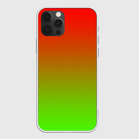 Чехол для iPhone 12 Pro с принтом Градиент Яблоко в Курске, силикон | область печати: задняя сторона чехла, без боковых панелей | градиент | желтый | зеленый | красный | перелив | переход | фрукты | цвета | яблоко