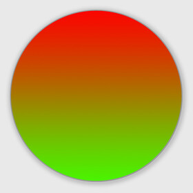 Коврик для мышки круглый с принтом Градиент Яблоко в Курске, резина и полиэстер | круглая форма, изображение наносится на всю лицевую часть | градиент | желтый | зеленый | красный | перелив | переход | фрукты | цвета | яблоко