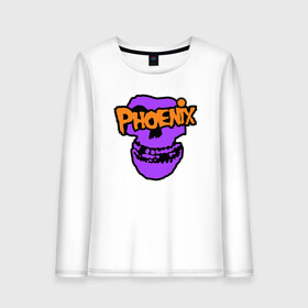 Женский лонгслив хлопок с принтом Phoenix Misfits в Курске, 100% хлопок |  | basketball | misfits | mvp | nba | phoenix | sport | streetball | suns | аризона | баскетбол | игра | крис пол | музыка | мяч | нба | санс | спорт | стритбол | тренер | финикс | чемпион | череп