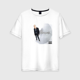 Женская футболка хлопок Oversize с принтом Платина - Sosa Muzik в Курске, 100% хлопок | свободный крой, круглый ворот, спущенный рукав, длина до линии бедер
 | platina | trap | русский рэп | соса мьюзик | трэп