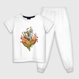 Детская пижама хлопок с принтом Железная фея в Курске, 100% хлопок |  брюки и футболка прямого кроя, без карманов, на брюках мягкая резинка на поясе и по низу штанин
 | арт | киборг | красные цветы | красный цветок | мак | маки | планета | природа | рисунок | робот | цветок | цветы