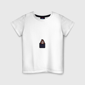 Детская футболка хлопок с принтом Смешная какашка в Курске, 100% хлопок | круглый вырез горловины, полуприлегающий силуэт, длина до линии бедер | art | pixel | pixelart | милаха | пиксели | пиксель | пиксельарт