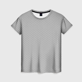 Женская футболка 3D с принтом GRAY CARBON в Курске, 100% полиэфир ( синтетическое хлопкоподобное полотно) | прямой крой, круглый вырез горловины, длина до линии бедер | carbon | абстракция | без дизайна | карбон | карбон и ничего лишнего | на каждый день | серая | серое | серый | текстура