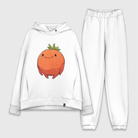 Женский костюм хлопок Oversize с принтом Большой томат в Курске,  |  | Тематика изображения на принте: арт | мило | милота | овощ | овощи | помидор | рисунок | свежие овощи | свежий овощ | свежий продукт | томат