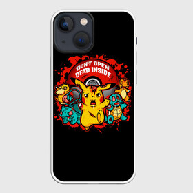 Чехол для iPhone 13 mini с принтом Dead inside в Курске,  |  | anime | pokemon | poket monster | poketmon | squirtle | аниме | анимэ | бульбазавр | зомби | карманные монстры | пикачу | покемон | сквиртл | чермандер