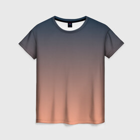 Женская футболка 3D с принтом PREDAWN GRADIENT в Курске, 100% полиэфир ( синтетическое хлопкоподобное полотно) | прямой крой, круглый вырез горловины, длина до линии бедер | абстракция | амбре | без дизайна | градиент | градиент и ничего лишнего | градиенты | закат | на каждый день | оранжевая | оранжевое | оранжевый | рассвет | серая | серое | серый | синий | синяя