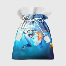 Подарочный 3D мешок с принтом ПЛЫВУЩАЯ ЛИСИЧКА в Курске, 100% полиэстер | Размер: 29*39 см | animal | art | fox | swim | water | вода | животные | звери | красота | лиса | лисичка | плутовка | река | рисунок | рыжая | фыр фыр