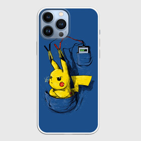 Чехол для iPhone 13 Pro Max с принтом Пикачу   зарядка в Курске,  |  | anime | pikachu | pokemon | poket monster | poketmon | аниме | анимэ | карманные монстры | пикачу | покемон