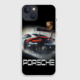 Чехол для iPhone 13 с принтом PORSHE в Курске,  |  | 911 | auto | car | cool | dark | logo | machine | porshe | ride | sportcar | автомобили | гонки | крутые | порше | ралли | спорткар | тачки