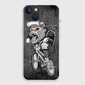 Чехол для iPhone 13 с принтом Junk Ride в Курске,  |  | bike | bmx | gorilla | mtb | ride | бэм | вело | велосипед | велоспорт | горилла | поездка