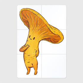 Магнитный плакат 2Х3 с принтом Лисичка в Курске, Полимерный материал с магнитным слоем | 6 деталей размером 9*9 см | Тематика изображения на принте: арт | гриб | грибочек | грибы | лисичка | мило | милота | рисунок | рыжий гриб | свежие грибы | свежий гриб | свежий продукт