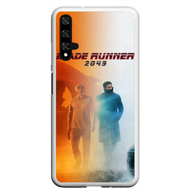 Чехол для Honor 20 с принтом Рик Декард и Кей BR2049 в Курске, Силикон | Область печати: задняя сторона чехла, без боковых панелей | blade runner 2049 | cyberpunk | future | harrison ford | hologram | k | neon | rick decard | ryan gosling | бегущий по лезвию 2049 | будущее | голограмма | кей | киберпанк | неон | райан гослинг | рик декард | фильмы | харрисон форд