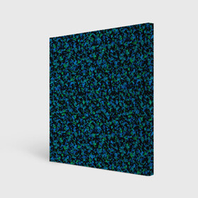 Холст квадратный с принтом Абстрактный зелено-синий узор  в Курске, 100% ПВХ |  | абстрактный | вкрапления | зеленый | молодежный | мраморный | синий | современный | черный и синий