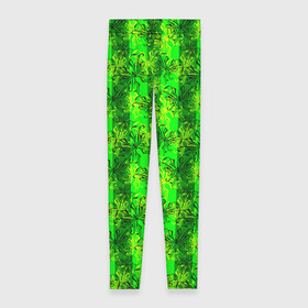 Леггинсы 3D с принтом Неоновый полосатый узор  в Курске, 80% полиэстер, 20% эластан | Эластичный пояс, зауженные к низу, низкая посадка | бабочки | вертикальные полосы | зеленый | летний | неоновый | неоновый зеленый | современный | яркий узор