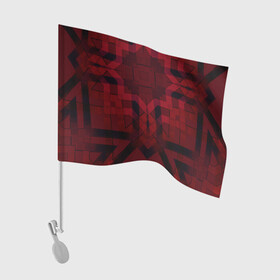 Флаг для автомобиля с принтом Темно-красный геометрический  в Курске, 100% полиэстер | Размер: 30*21 см | абстрактный | геометрические фигуры | креативный | модный | молодежный | популярный | современный | темно красный