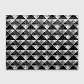 Обложка для студенческого билета с принтом Современный геометрический  в Курске, натуральная кожа | Размер: 11*8 см; Печать на всей внешней стороне | абстрактный | геометрический фигуры | модный | полигональный | популярный | треугольники | черно белый