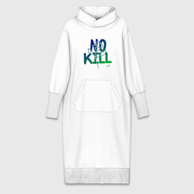 Платье удлиненное хлопок с принтом No Kill в Курске,  |  | flower power | magobato | peace | дети цветов | пацифизм | хиппи