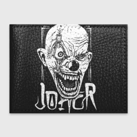 Обложка для студенческого билета с принтом Jolly Clown в Курске, натуральная кожа | Размер: 11*8 см; Печать на всей внешней стороне | Тематика изображения на принте: eye | face | halloween | horror | hype | jaw | joker | nose | teeth | глаз | джокер | зубы | лицо | нос | пасть | хайп | хэллоуин