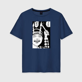 Женская футболка хлопок Oversize с принтом Соичи дзюндзи ито в Курске, 100% хлопок | свободный крой, круглый ворот, спущенный рукав, длина до линии бедер
 | аниме | дзюндзи ито | манга | соити | соичи