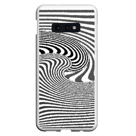 Чехол для Samsung S10E с принтом Черно белый мозаичный узор в Курске, Силикон | Область печати: задняя сторона чехла, без боковых панелей | волна | мозаика | мозаичная картина | серый | узор | черно белый | черный и белый