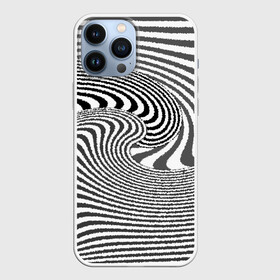 Чехол для iPhone 13 Pro Max с принтом Черно белый мозаичный узор в Курске,  |  | волна | мозаика | мозаичная картина | серый | узор | черно белый | черный и белый