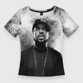 Женская футболка 3D Slim с принтом Ice Cube  Айс Куб (Z) в Курске,  |  | ice cube | oshea jackson | rap | айс куб | айс кьюб | реп | репер | рэпер | хип хоп