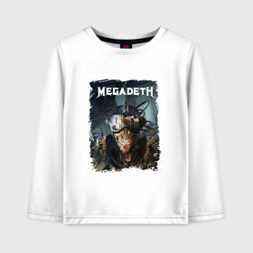 Детский лонгслив хлопок с принтом Megadeth | Poster (Z) в Курске, 100% хлопок | круглый вырез горловины, полуприлегающий силуэт, длина до линии бедер | dave mustaine | megadeth | music | rock | дирк вербурен | дэвид эллефсон | дэйв мастейн | кико лоурейро | мегадеф | мегадэф | музыка | рок | трэш метал | хард рок | хеви метал