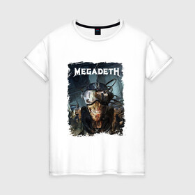 Женская футболка хлопок с принтом Megadeth | Poster (Z) в Курске, 100% хлопок | прямой крой, круглый вырез горловины, длина до линии бедер, слегка спущенное плечо | dave mustaine | megadeth | music | rock | дирк вербурен | дэвид эллефсон | дэйв мастейн | кико лоурейро | мегадеф | мегадэф | музыка | рок | трэш метал | хард рок | хеви метал