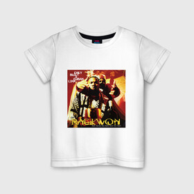 Детская футболка хлопок с принтом Wu-Tang Clan Raekwon в Курске, 100% хлопок | круглый вырез горловины, полуприлегающий силуэт, длина до линии бедер | wu | wu tang | wu tang clan | ву | ву танг | ву танг клан | ву тэнг | ву тэнг клан