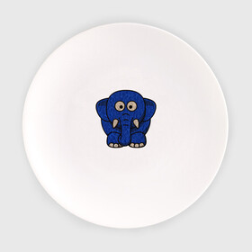 Тарелка с принтом Слонище в Курске, фарфор | диаметр - 210 мм
диаметр для нанесения принта - 120 мм | animal | elephant | животное | слон | слониха