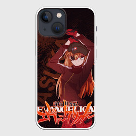 Чехол для iPhone 13 mini с принтом Аска Евангелион в Курске,  |  | evangelion | neon genesis evangelion | аска | евангелион | лэнгли | пилот | сорью